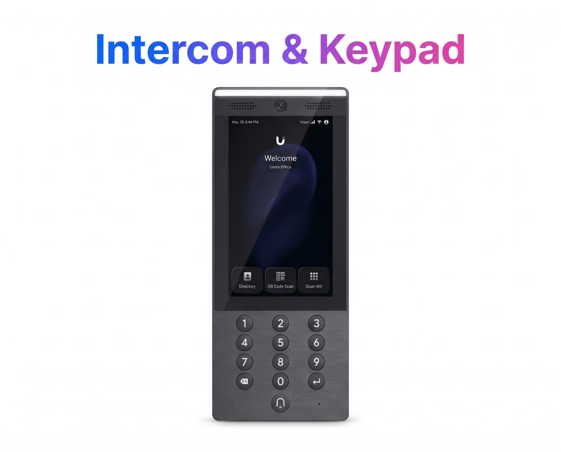 Intercom and keypad